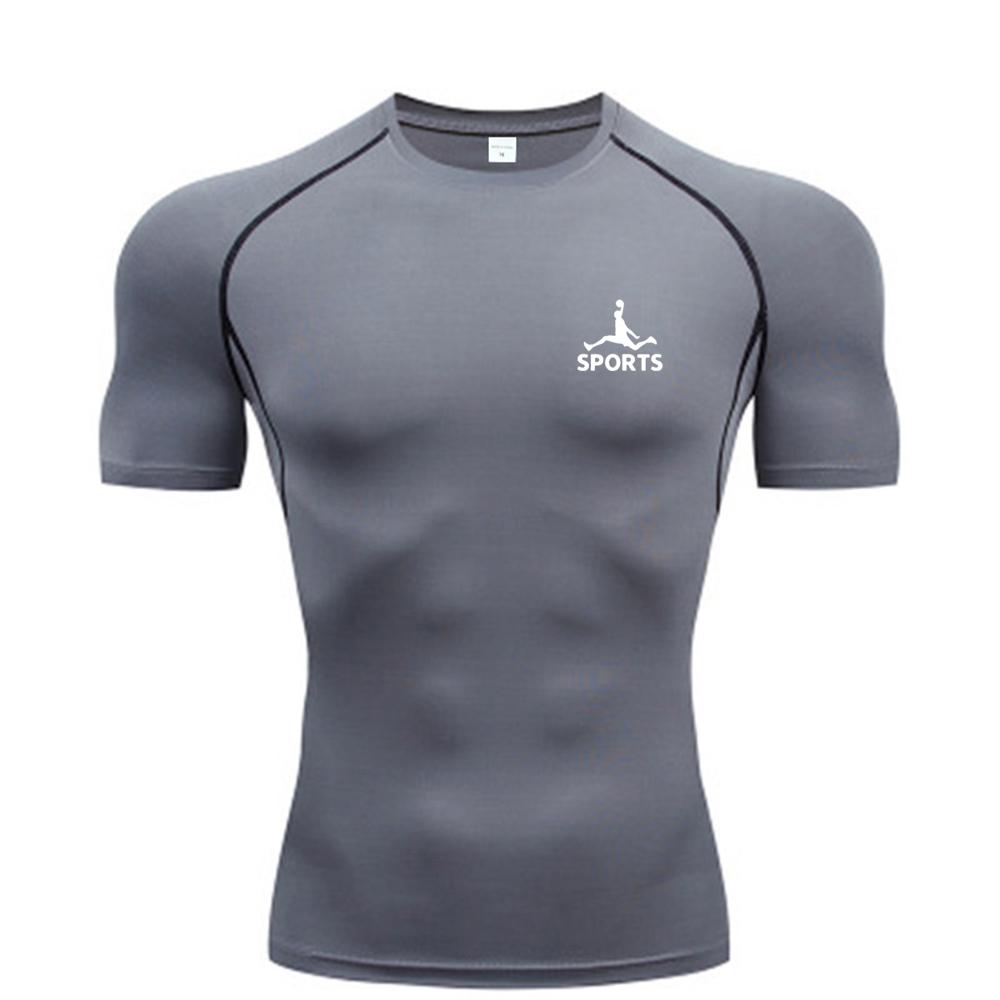 

Мужская быстросохнущая футболка с короткими рукавами для бега в тренажерном зале, влагоотводящая футболка с круглым вырезом для тренировок, спортивная рубашка в тренажерном зале, легкие топы XXXL
