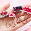 24PCS/Box Small Size 19mm Printed Metal Binder Clips Paper Clip Clamp Office School Binding Supplies