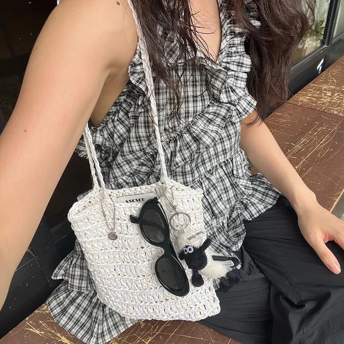 [HANDMADE]_Pap Bag-Ivory (Pendant Keyring Included)