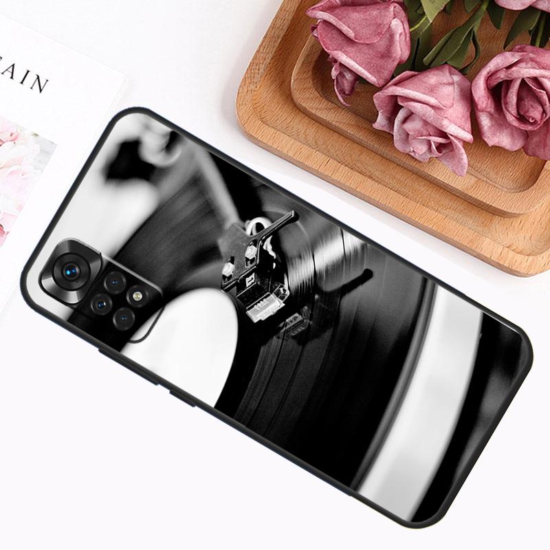 Vinyl DJ Record Art Case For Xiaomi Redmi Note 9 10 11 12 13 14 Pro 9S 10S 11S 12S Redmi 14C 13C 10C 12C Cover