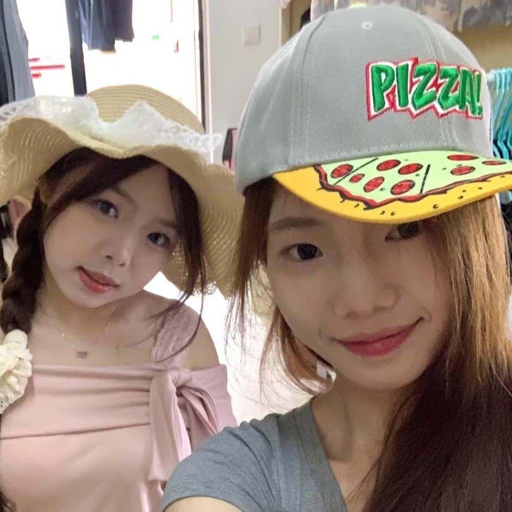 Korean Style Donut Embroidery Baseball Cap Adjustable Dance Snapback Hats  Daily