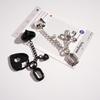Cute Four-Leaf Clover Heart Keychain Pendant - Small Gift Car Backpack Charm