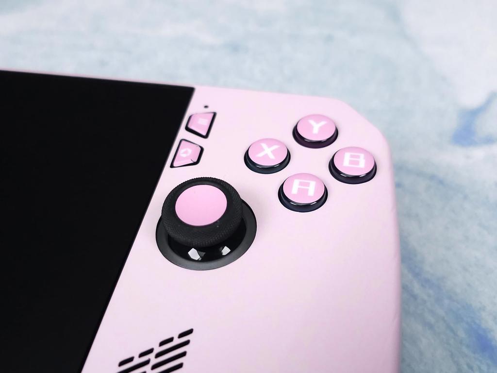 Rog Ally X Matte Skin, Pink Edition, a full-wrap matte vinyl skin for Rog Ally X (designed by POP SKIN)