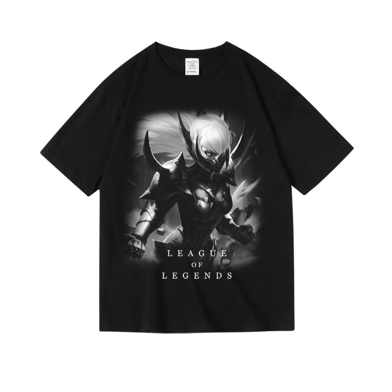 2024 Games LOL League of Legends Men's Printed Women's Cotton Crew Neck Short Sleeve Half Sleeve T-Shirt Men's Women's T-Shirt