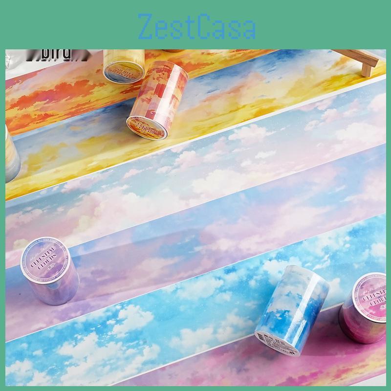 Yi Realm Cloud Sky Niao Pet Tape Series Sky Theme Scenery Journal Collage 6 Designs
