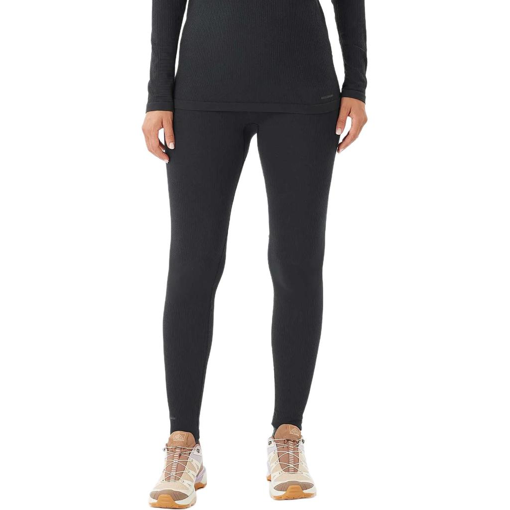 Salomon Solid Color Slim Fit Leggings Women bottoms Black LC2123300