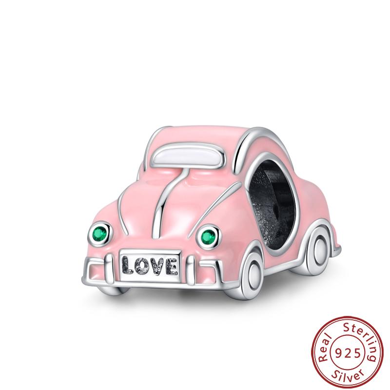 

Car Enthusiast Series 925 Silver Sports Car Motorcycle Trendy Charms Beads 3mm DIY Fine Jewelry Making