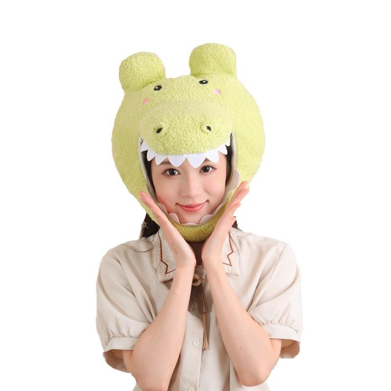 Cute Crocodile Hood Hat, Photo Props, Cartoon Hood, Photo Props, Performance Props