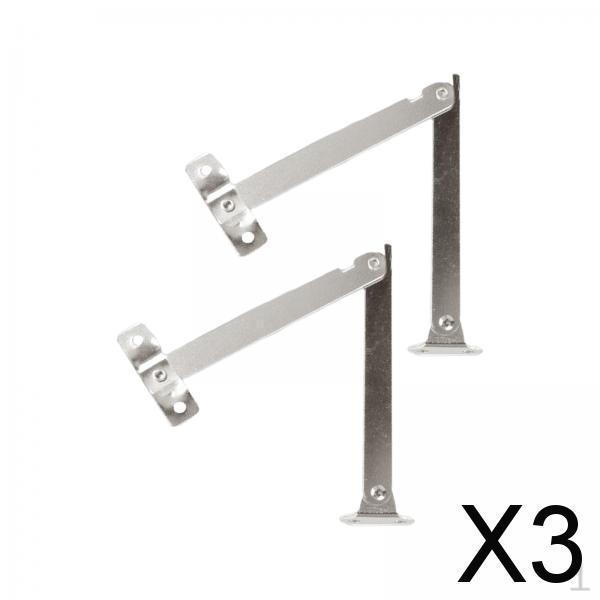 

3x 2 Pieces Lid Support Hinges Kitchen Cupboard Hinge Metal Brackets Cabinet Door