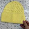 Rabbit fur women's twisted wool hat autumn and winter windproof and warm bald hat outdoor casual pullover hat