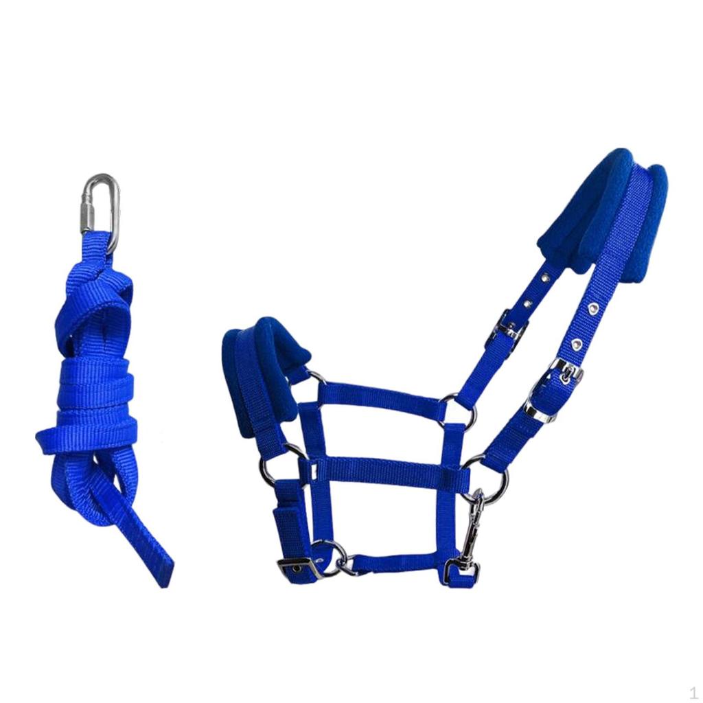 Durable Horse Bridle Rein Halter Headstall Thickened Equestrian Accessories Adjustable Harness