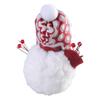 Cartoon Scarf and Hat Snowman Figurine Plush Toy Cartoon Festival Snowman Stuffed Dolls Winter Christmas Desktop Decors
