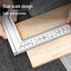Deli Stainless Steel 90-Degree Square Ruler