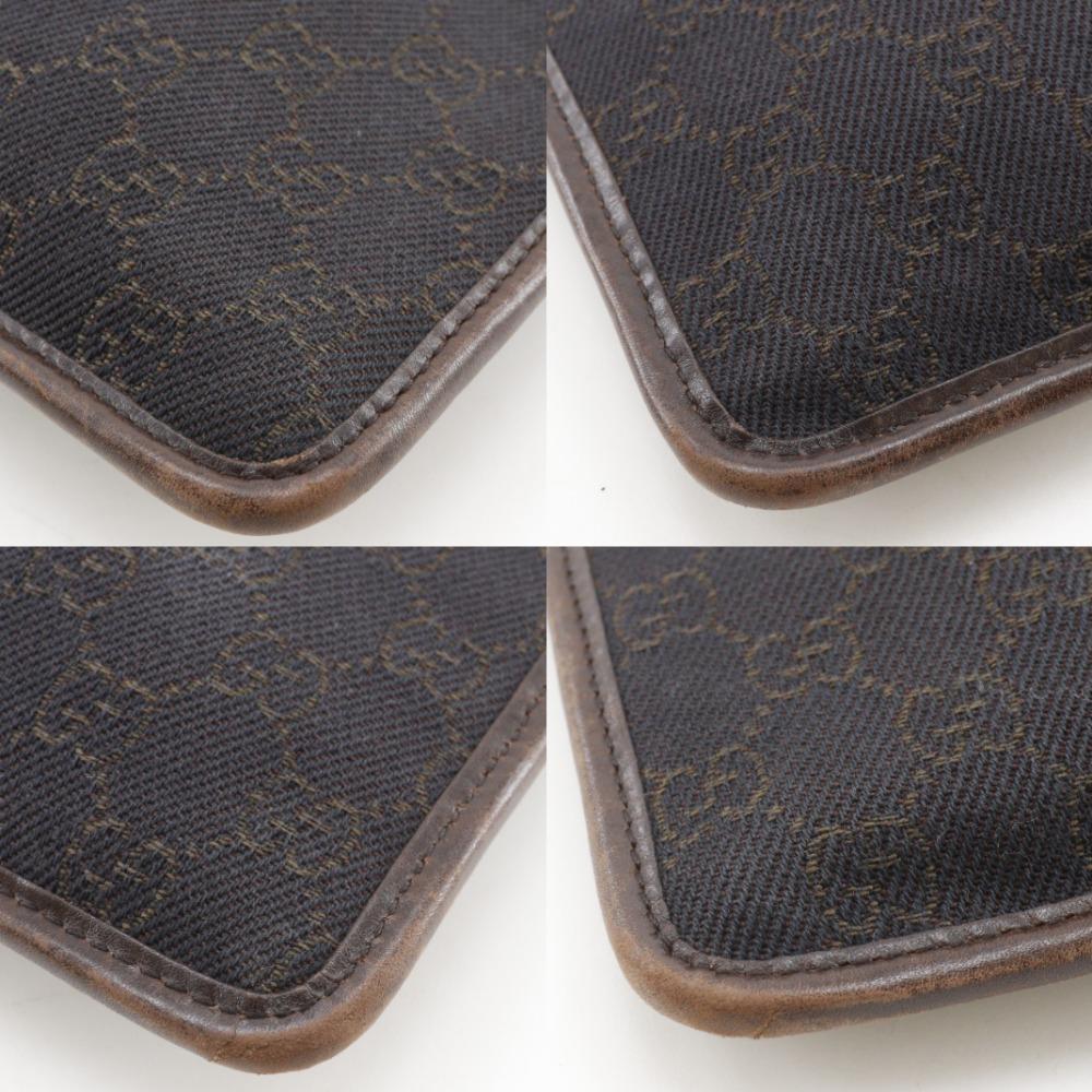 GUCCI Shoulder Bag 27639 Brown GG canvas mens Used