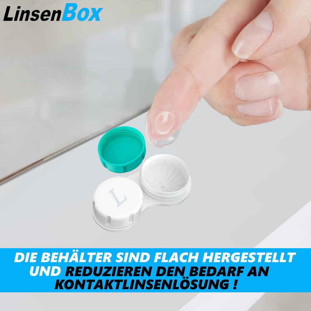 LensBox Contact Lens Container Contact Lens Boxes Soft & Hard Lenses [12 Pieces]