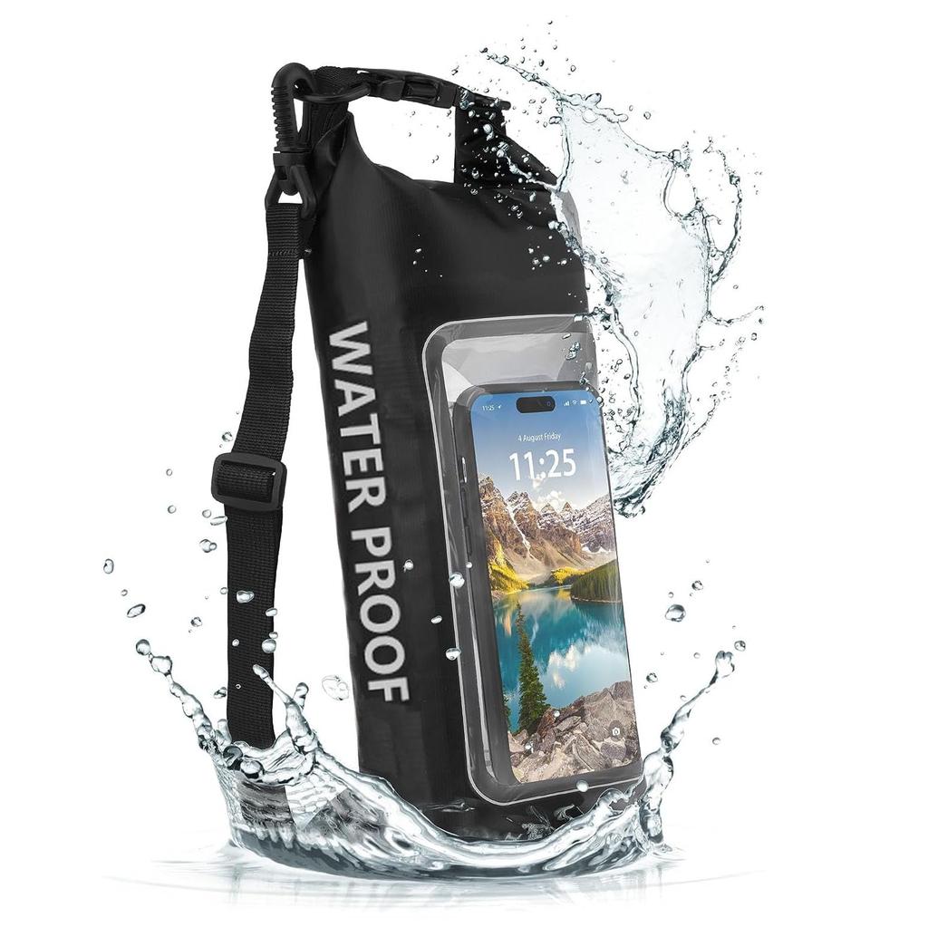 Waterproof Dry Bag for and Android with a Smartphone Pocket and Touchscreen Detachable Shoulder Marine Phone Dry Pelican 3 Liters Smartphones,