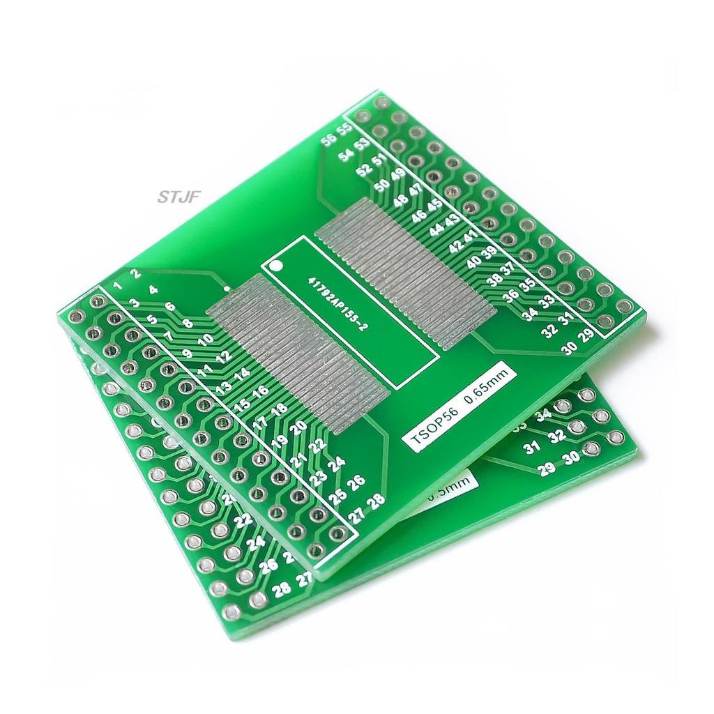 TSOP56 TSOP48 To DIP56 Adapter PCB Board for AM29 Series IC 0.5mm 0.65mm Pitch Transfer Board