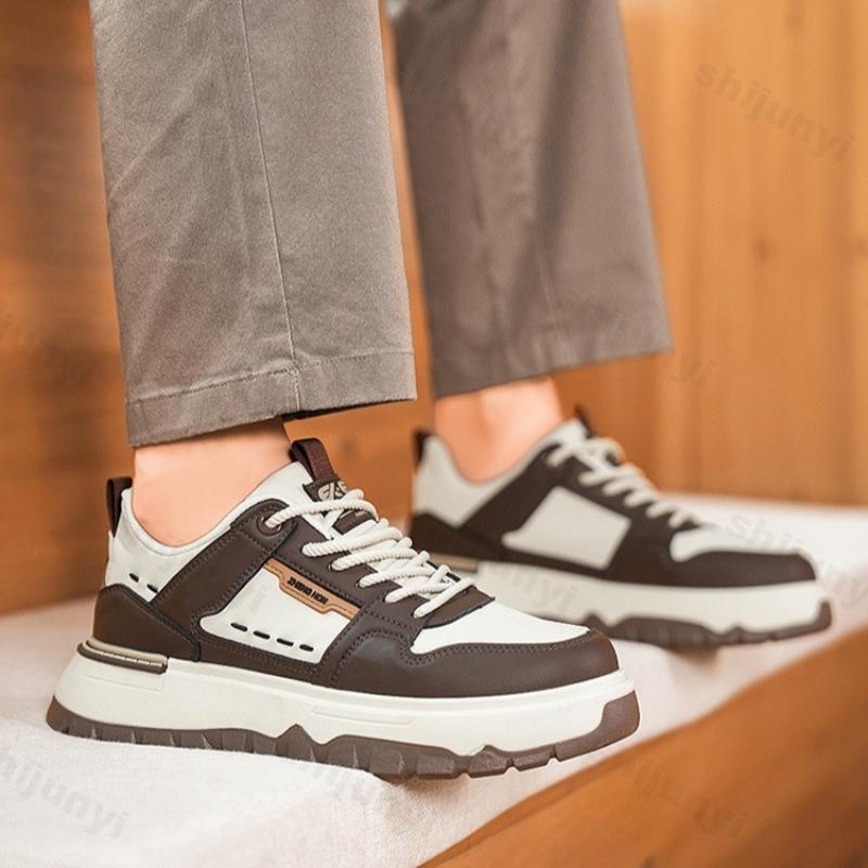 Mode 2025 Herbst Neue Herrenmode Vielseitige Low-Top Schuhe mit dicker Sohle Lässige Sportschuhe Bequem Verschleißfest Nischenhafte Klobige Sneaker