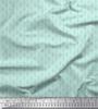 Soimoi Japan Crepe Satin Fabric Dot & Leaves Small Motif Shirting Print Fabric by the Metre 42 Inch