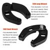 2pcs Gland Nut Spanner Wrench Tool 1266 7463 Universal Adjustable Wrench Tool for Hydraulic Cylinders Remove Gland Nuts