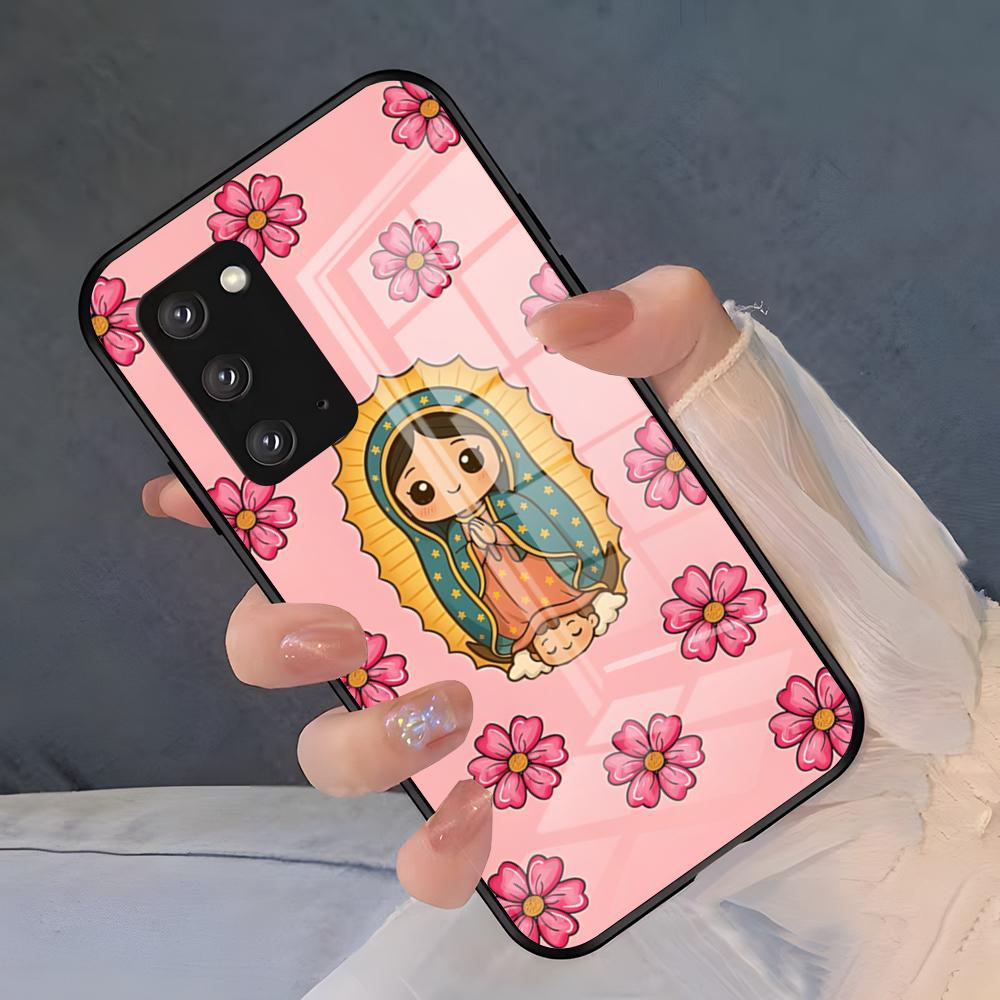 Virgen Mary Virgin Bible Phone Case For Samsung S26 S25 Plus S20 S20 Plus S22 Ultra S23 FE S21 Plus S21 Ultra Glass Cover