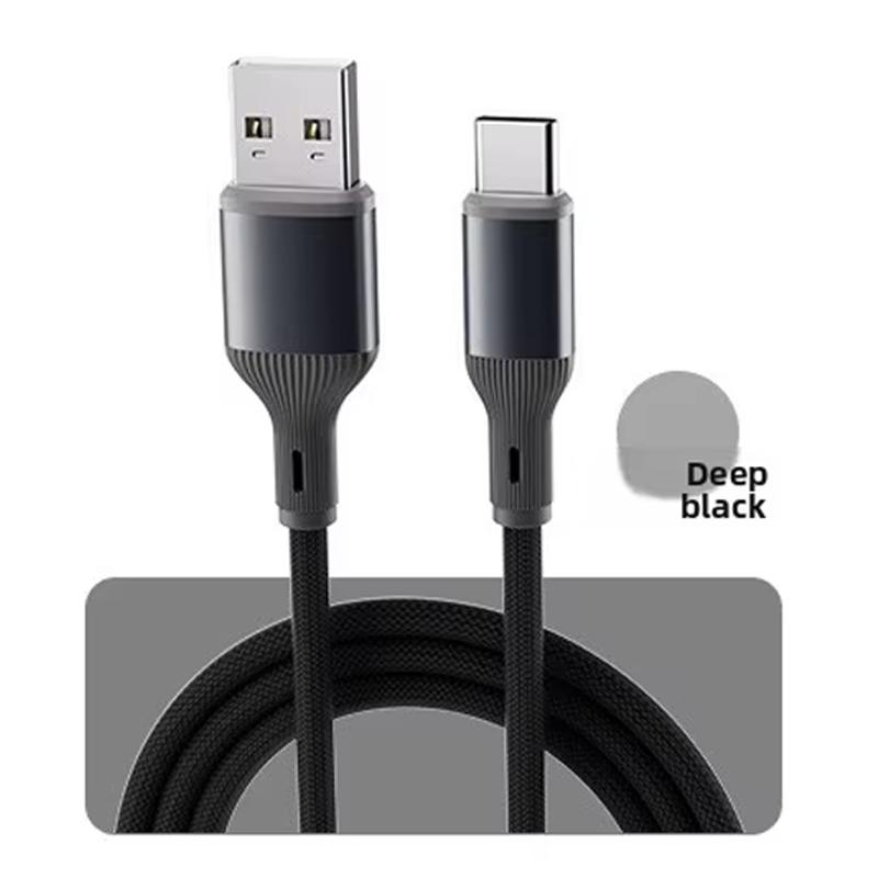 Fast Charging Data Cable USB Mobile Phone Data Cable Type-C for Car Fast Charging Data Transfer Colorful Precision Weaving