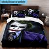 3PCS Jo-ker's Masked Faces 3pcs Bedding,Including 3PCS Duvet Cover And 2pcs Pillowcases Perfect for Christmas,Ideal for Bedroom, Dormitory