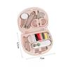Mini Portable Sewing Kit for Travel, 48PCS Sewing Supplies with Threads, Needles, Buttons, Thimble & Measuring Tape, Compact