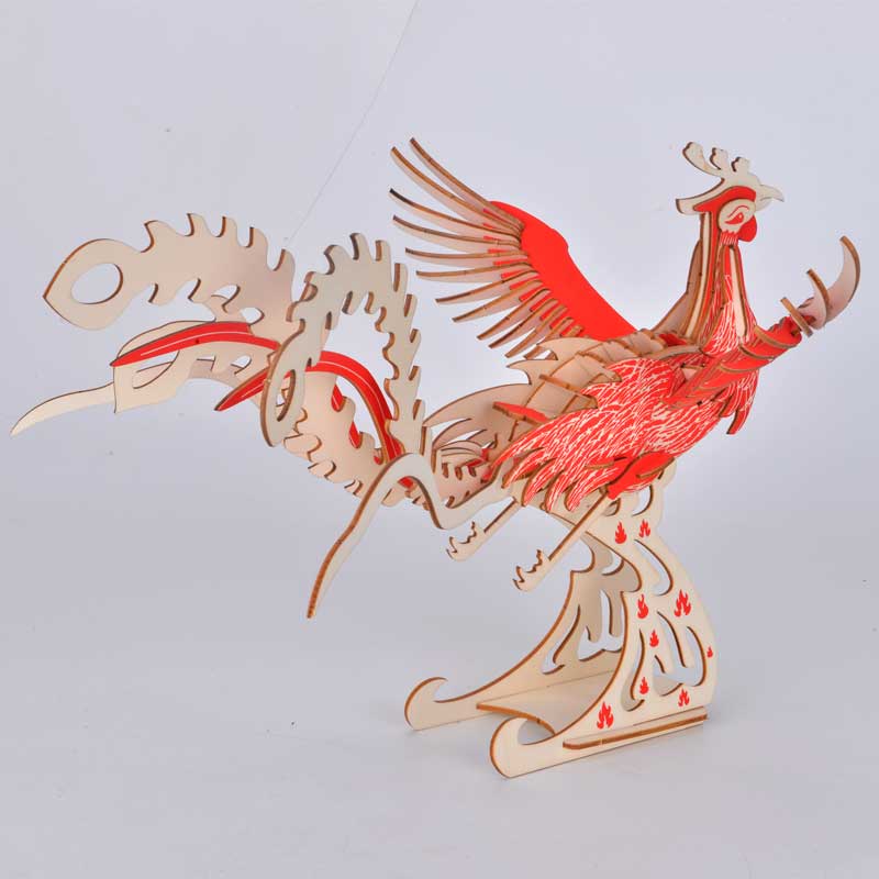 Laser Cutting DIY 3D Wooden Puzzle Woodworking Assembly Kit Puzzle Toy Assembly Model Kit Educational Toy