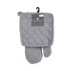 Gant et manique coton gris H30cm - Atmosphera createur d'interieur