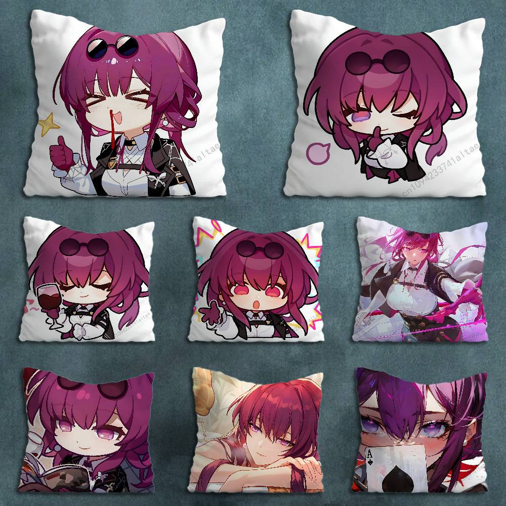 HHonkai Star Rail KKafka Verschiedene Größen Quadratische Kissenhülle Für Auto Zuhause Schlafzimmer Dekor Geburtstag Geschenk