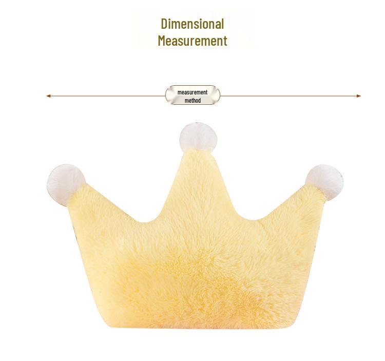 Nordic Crown Pillow and Sofa Cushions - Cute Heart-Shaped Backrest for Bed and Bay Window