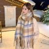 Coldproof Wool Tassel Scarf Korean Style Women Shawl Fashion Winter Cashmere Scarves  Girls