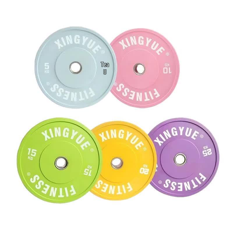 TLXT 15KG Rubber Coated Barbell Weight Plate (50mm)