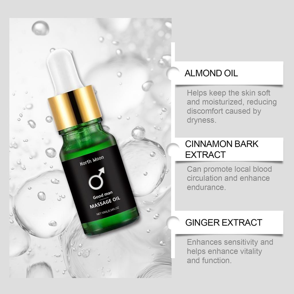 Men's Massage Oil Is A Refreshing and Nourishing Essential Oil That Is Soft, Gentle, and Clean for The Body