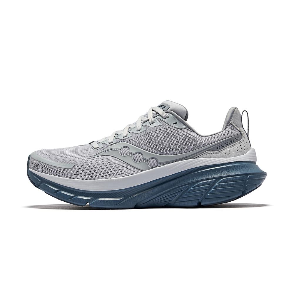SAUCONY Guide 17 Soft Wrap Durable Low-Top Training Stability Comfortable Running Shoes Men Sneaker Gray S20936-243