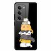 Glas-Rückseite für Xiaomi Redmi 15 4G Cartoon Niedlich Weicher Stoßfänger Harte Gehärtete Glas Hülle für Xiaomi Redmi 15 5G Hülle 6,9" Schale
