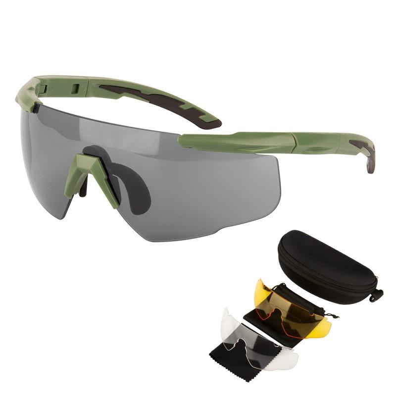 Taktische Ballistische Schutzbrille Radfahren Motorradfahren Outdoor Sport Schutzausrüstung PC-Linse 2,5 mm Dick