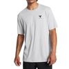 Under Armour Johnson Series Brahma Solid Logo Round Neck Short Sleeve T-Shirt Men Tops Gray 1387797-011