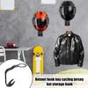 Motorcycle Helmet Hanger Jersey Hat Hook Wall Mounted Helmet Storage Hook For Home And Garage For Hats Gloves Bags Keys Clothes