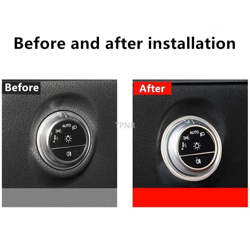 For Mercedes Benz C Class W206 C200 C220 C260 C300 2022+ Headlamp Switch Trim Ring Accessories