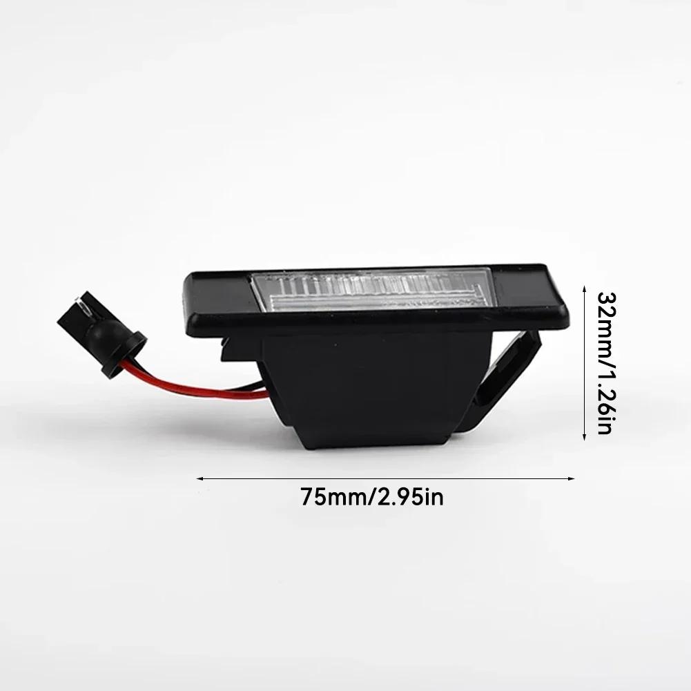 2pcs Car LED License Plate Light For Nissan Qashqai J11 Primera P12 Pathfinder R51 X-Trail T31 Juke F15 Micra Versa Infiniti Q50
