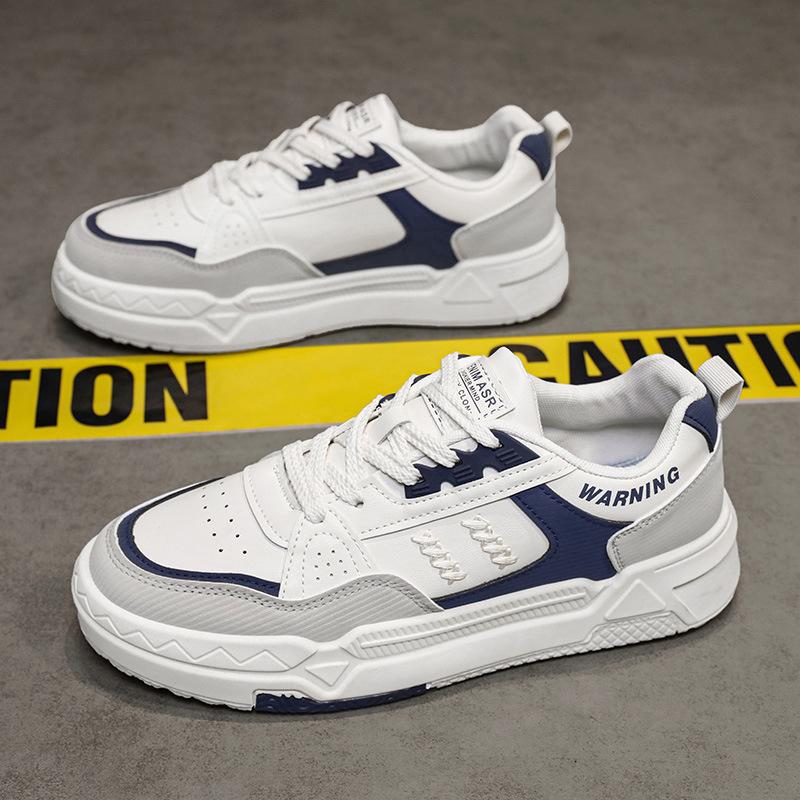 Nisje Originale Herresko Nye Vår Allsidige Tykksålede Små Hvite Boardsko Casual Hvite Sko Trening Sport Trendy Sko