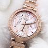 Casio SHEEN Series Simple Casual Fashion Quartz Movement Stainless Steel Strap Japanese and Korean Watch Women's Watch Mother-of-pearl SHE-3043PG-9A