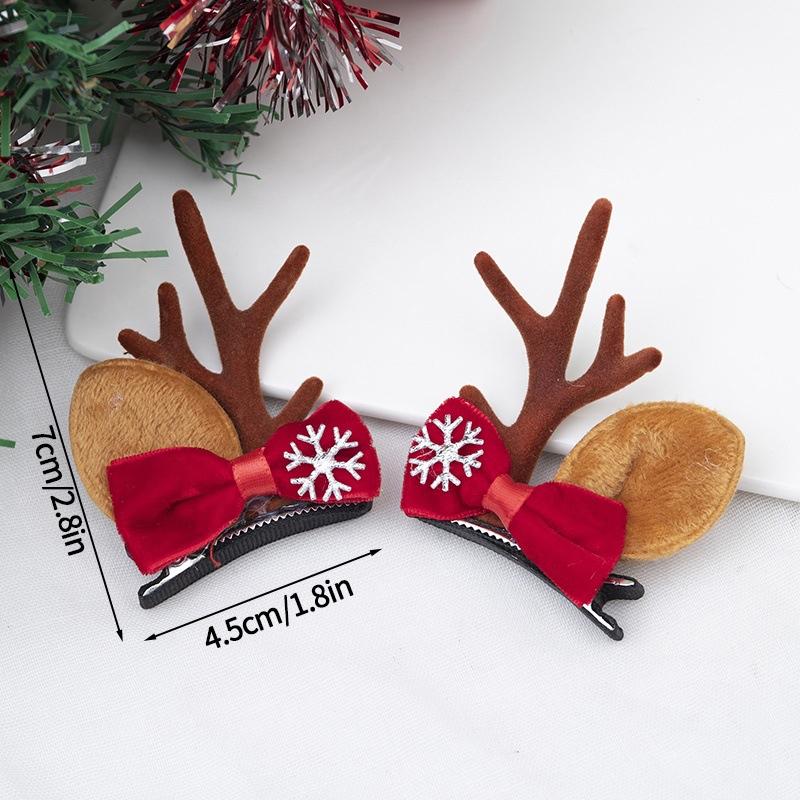 Christmas Hats Christmas Hairpin Decoration Party Headwear Cute Deer Headband Kawaii Hair Accessorie Navidad
