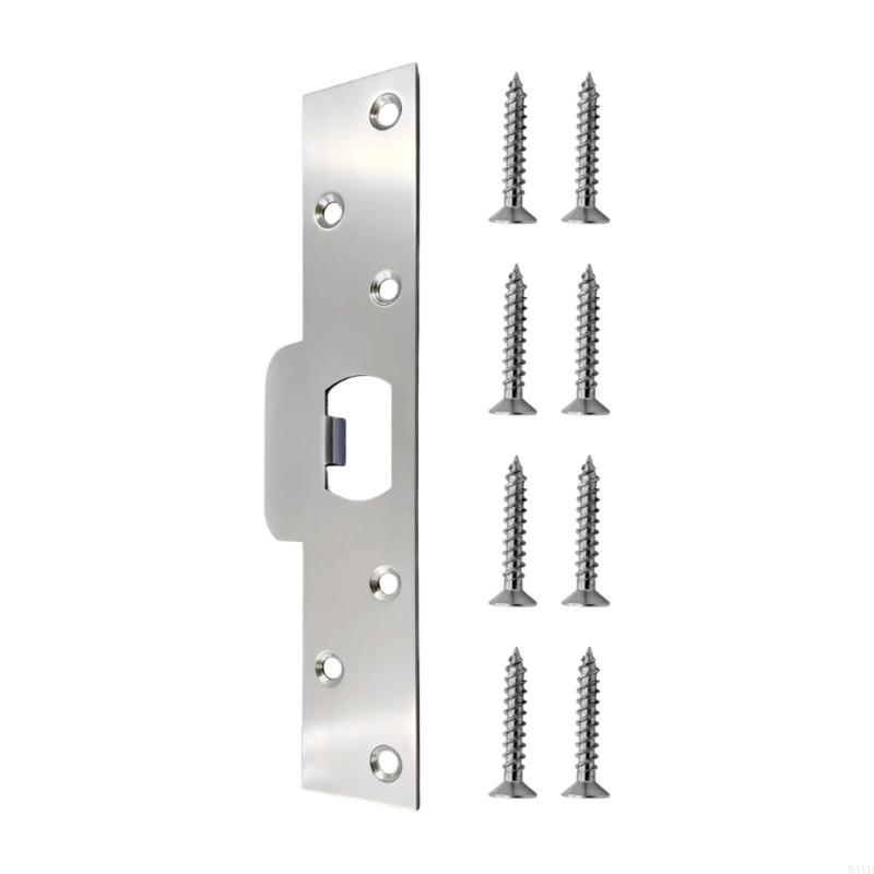 Door Strikes Plate Security Device Combo Latches Deadbolts Strong Durability Easyly Install Door Strikes Plate M4YD