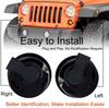 OVOVS Smoke Lens Indicator Lights Front Fender LED Turn Signal Light Assembly for Jeep Wrangler JK 2017-2018