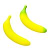 Falsche Banane Hundespielzeug zur Linderung von Langeweile und Angst Quietschendes Obst Interaktives Spielzeug Bissfest Welpen Zahnen Reinigungsspielzeug Haustier