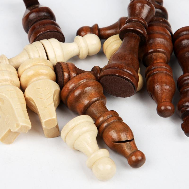 Children's Wooden Chess Board Game - Educational and Early Learning Toy for All Ages