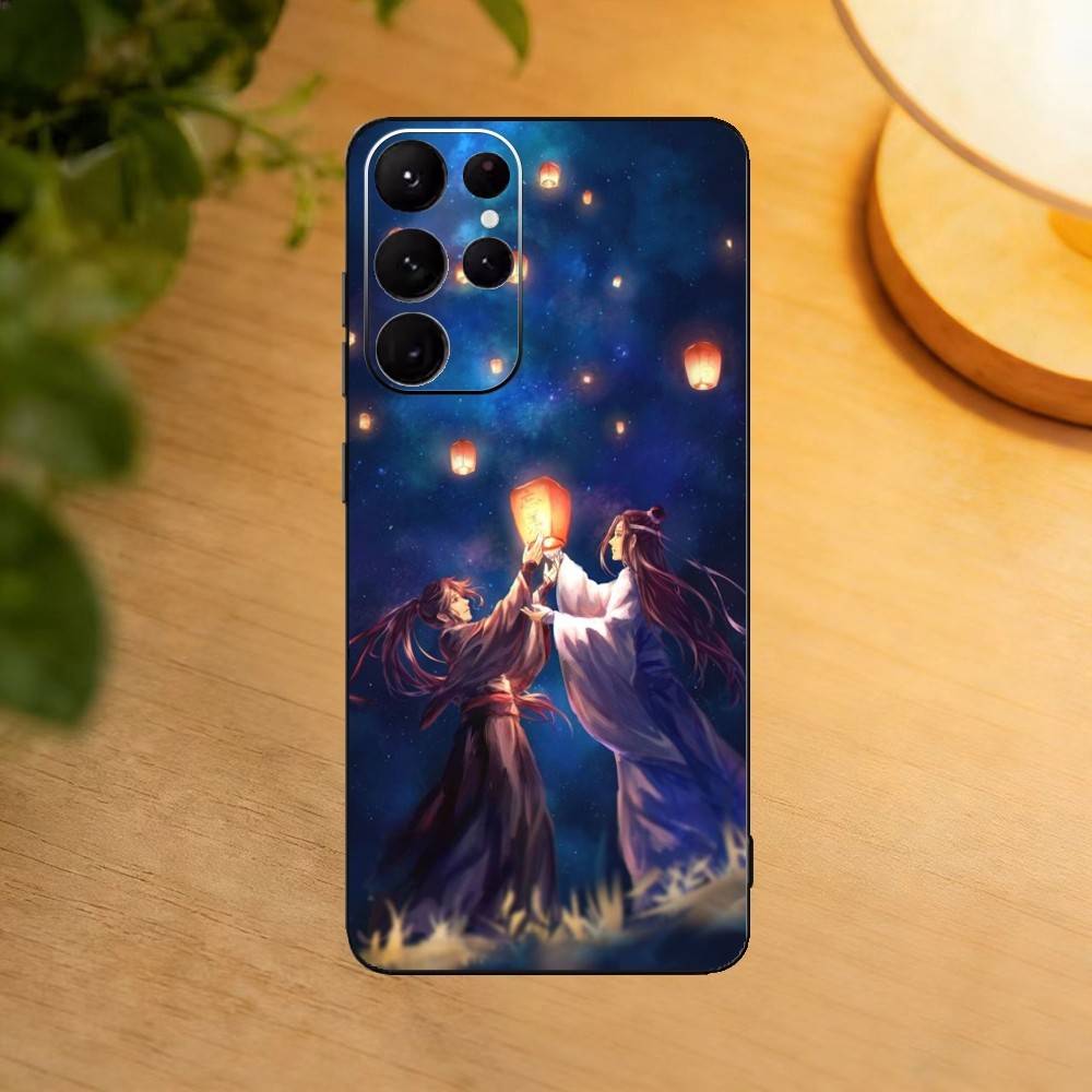 Anime M-Mo Dao Zu Shi Wangxian Phone Case For Samsung S25,24,23,22,30,21,10,9,Ultra,Plus,Lite Soft Black Case